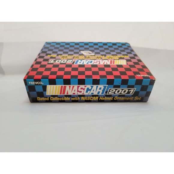 2001 Nascar Helmet Collectible Ornament Set #123 Dale Earnhardt - Trevco - Picture 5 of 7